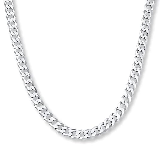 Silver Plated Cuban Style Thick & Heavy Chain For Men
