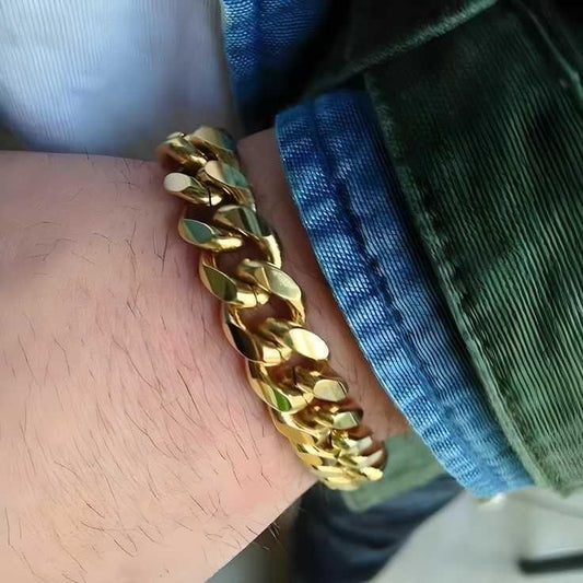 Salman Khan's Gold Cuban Bracelet Men